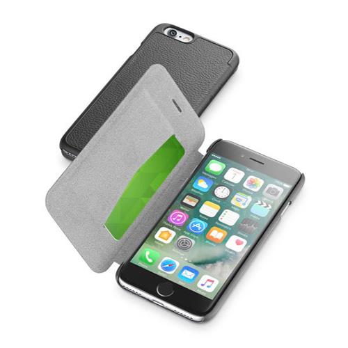 CELLULARLINE Custodia cover a libro per iPhone 7 Cellular Line Clear Book gold